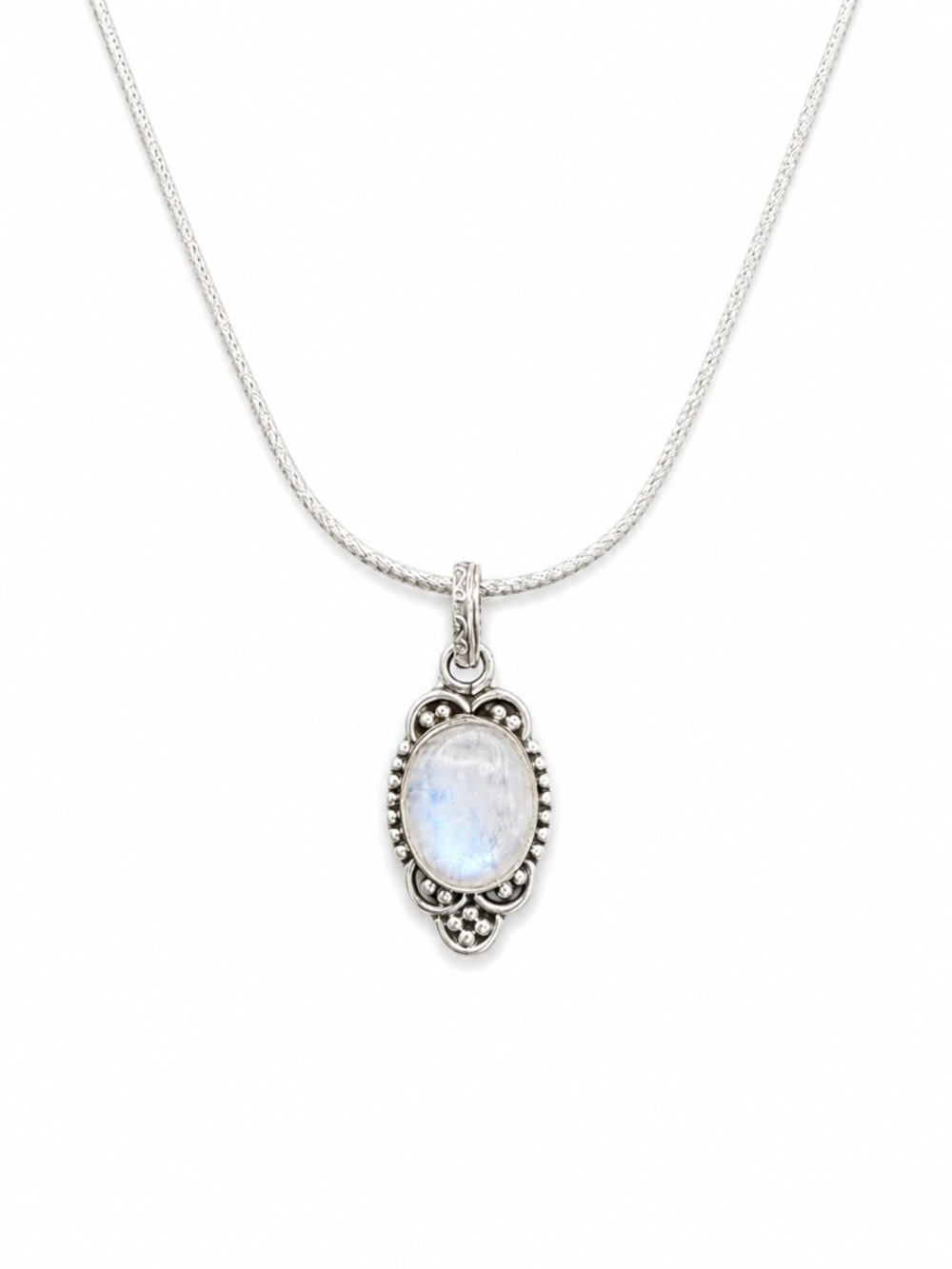 Moonstone Frame Pendant (S925)